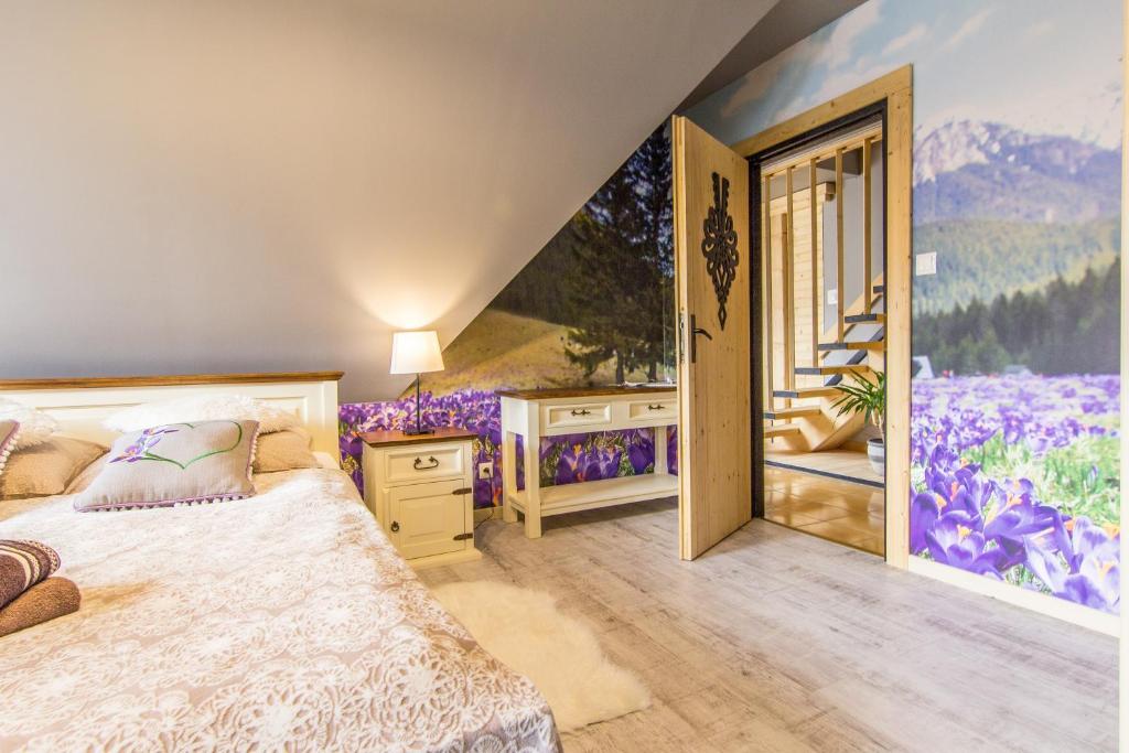 Posteľ alebo postele v izbe v ubytovaní Apartament Gawra Zakopane