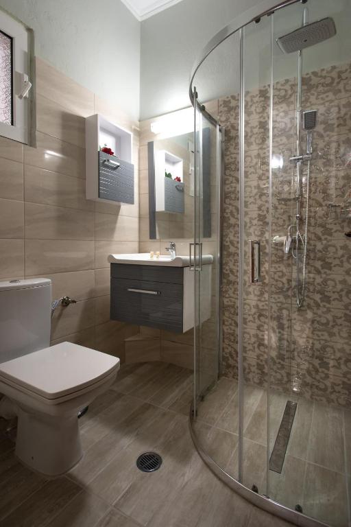 Koupelna v ubytování Eleni Apartments