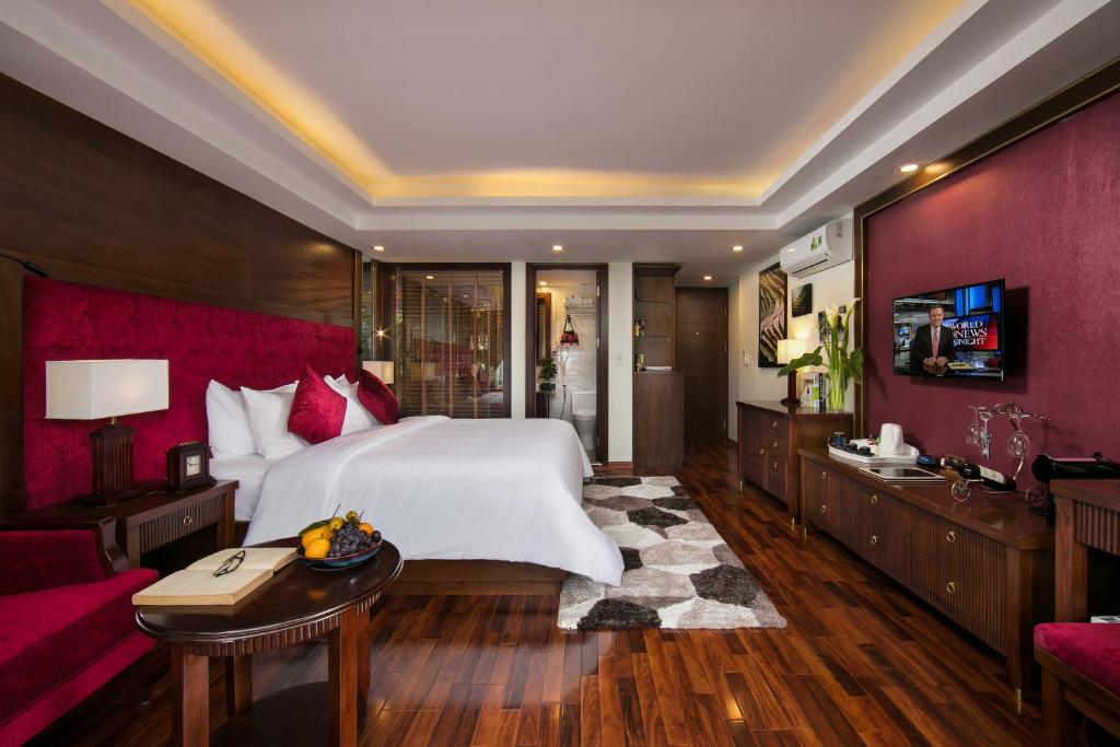 TV a/nebo společenská místnost v ubytování Sapa Horizon Hotel