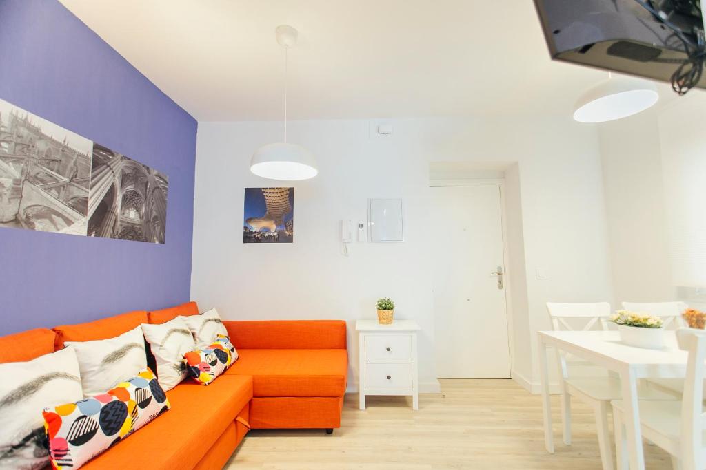 Część wypoczynkowa w obiekcie Colorful and diaphanous- 3Bd 1Bth - Peral