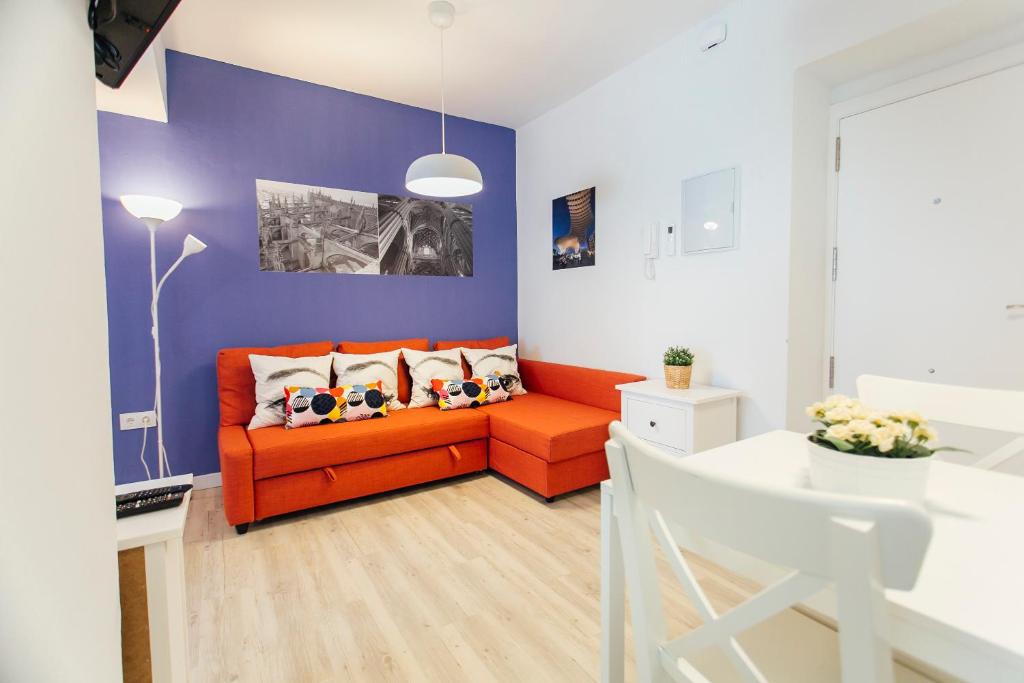 Część wypoczynkowa w obiekcie Colorful and diaphanous- 3Bd 1Bth - Peral