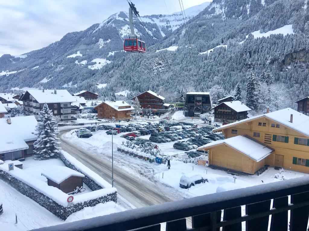 Appartement à la montagne v zimě