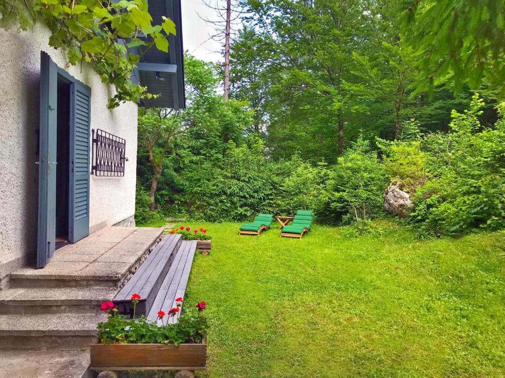 Zahrada ubytování Chalet Jasmin