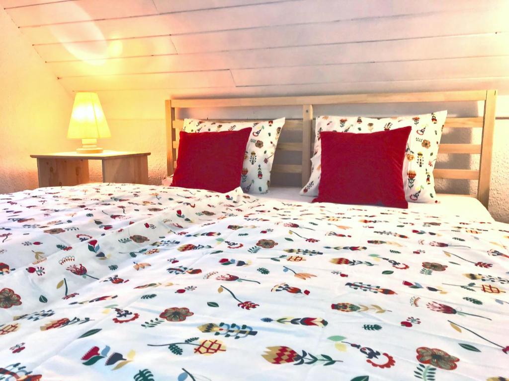 Postel nebo postele na pokoji v ubytování Chalet Jasmin