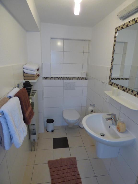 Koupelna v ubytování Ferienhaus Tamm-Voß