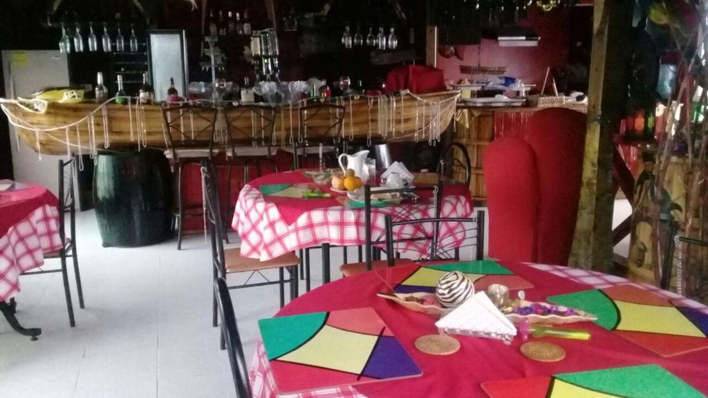 Restaurace v ubytování Posada Nativa Licy