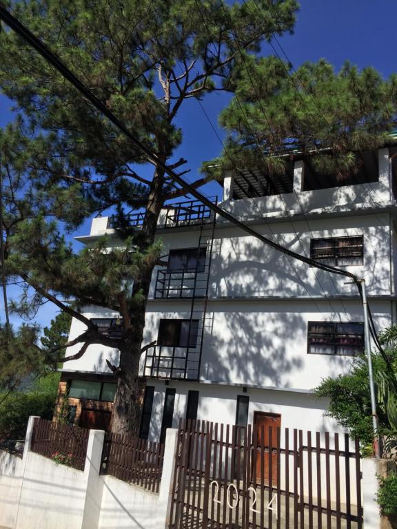 a white building with a tree in front of it at 2024 Baguio Apartments 1 in Baguio