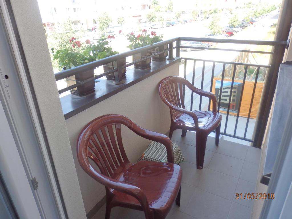 Balkón nebo terasa v ubytování Apartment Erika