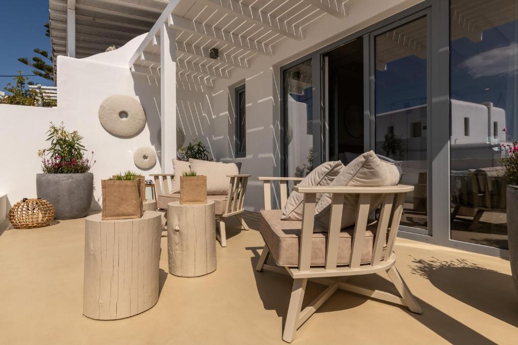 Balkón nebo terasa v ubytování Oniro Suites