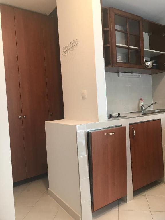 Kuchyň nebo kuchyňský kout v ubytování Sara Apartments Baska Voda