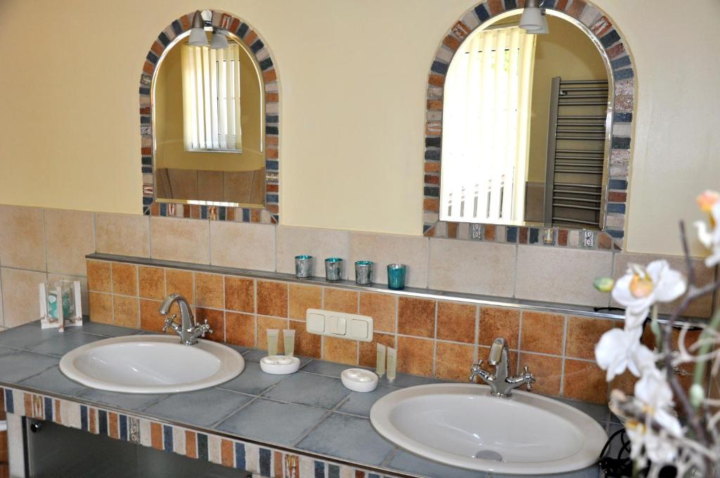 Kúpeľňa v ubytovaní Gästehaus Wachau