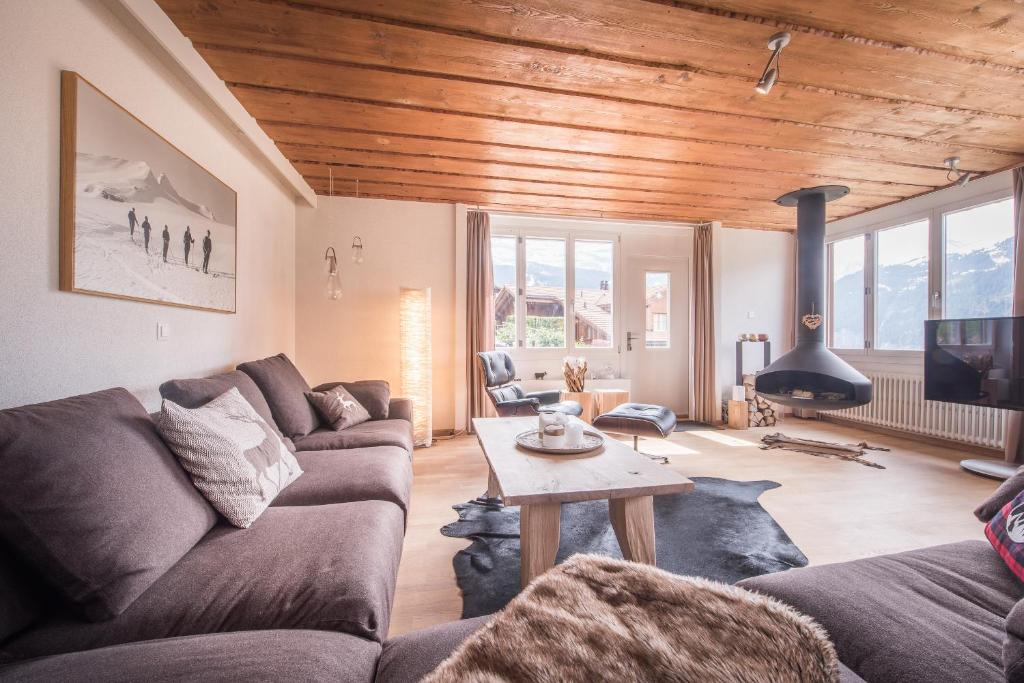 Posezení v ubytování Schweizerheim Residence 11