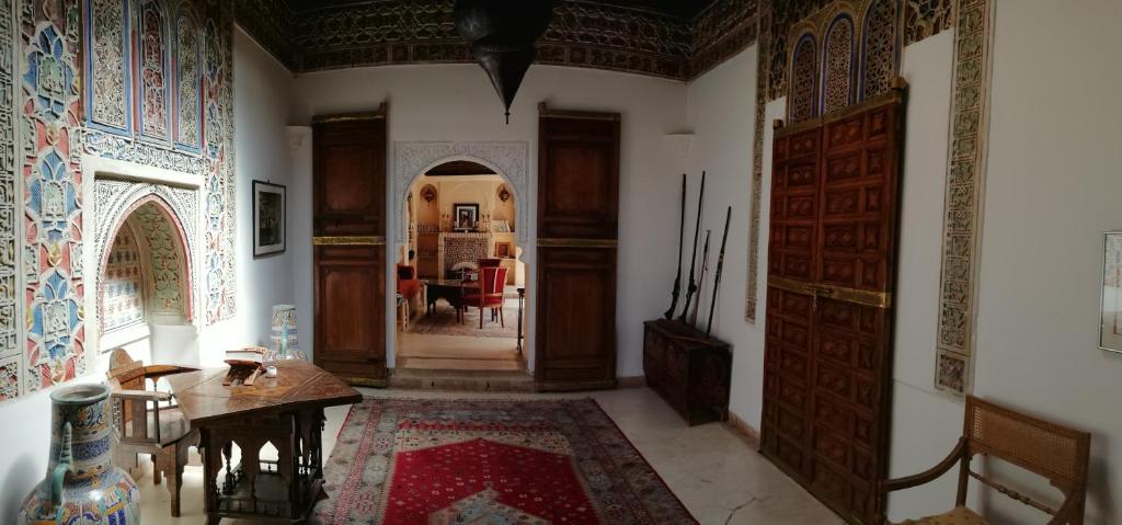 Posezení v ubytování Riad Ben Youssef