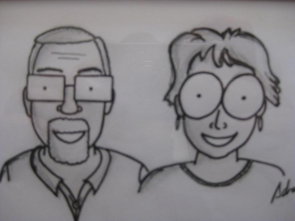 コルドバにあるYour home in Córdoba - Ana y Ernestoの眼鏡をかけた男女図