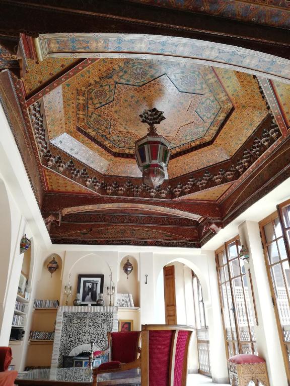 Posezení v ubytování Riad Ben Youssef