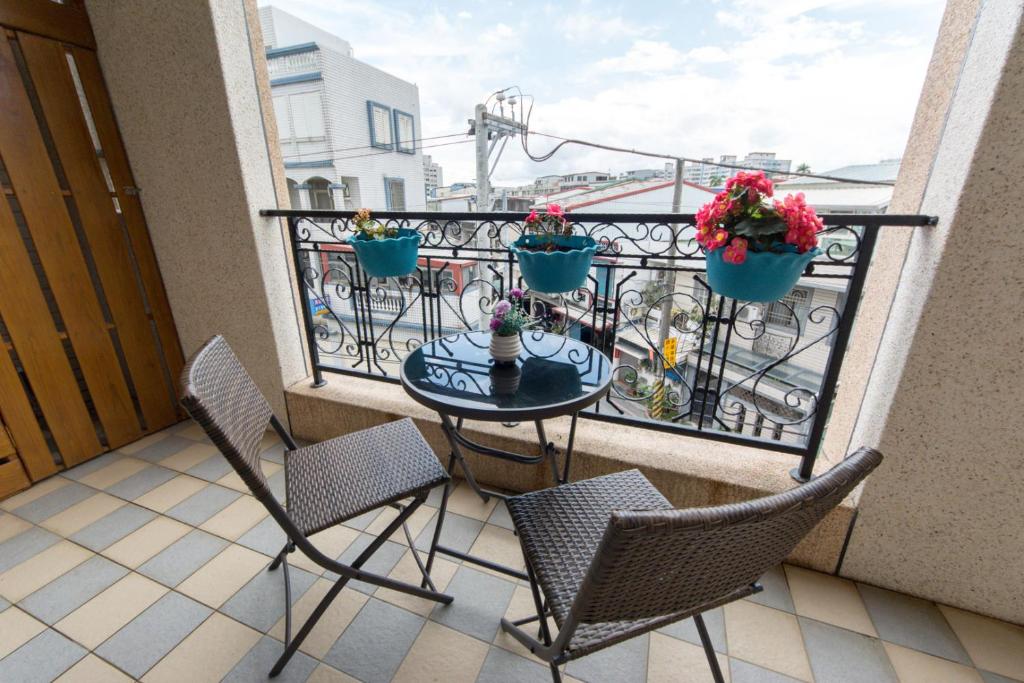 Balkón nebo terasa v ubytování Pure B&B