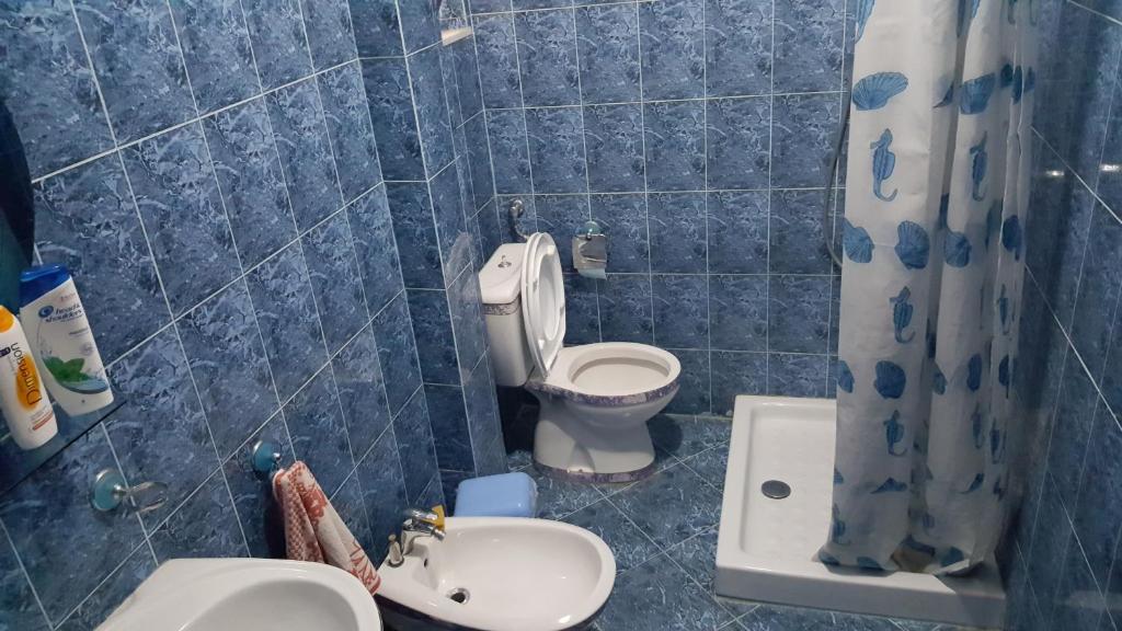 Koupelna v ubytování Berberi Guest House