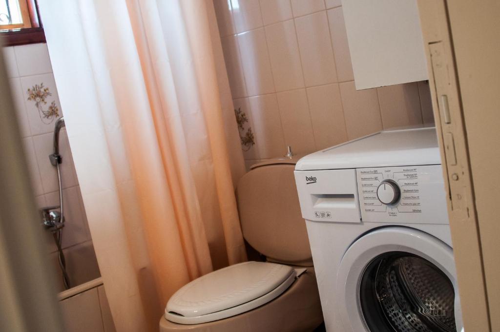 Koupelna v ubytování Casa Elaia