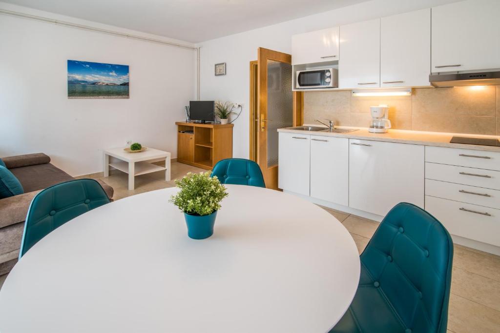 A kitchen or kitchenette at Apartments Marija & Anton