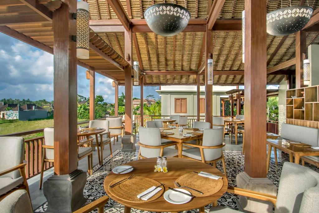 Restaurace v ubytování Bumi Muwa Ubud Katiklantang