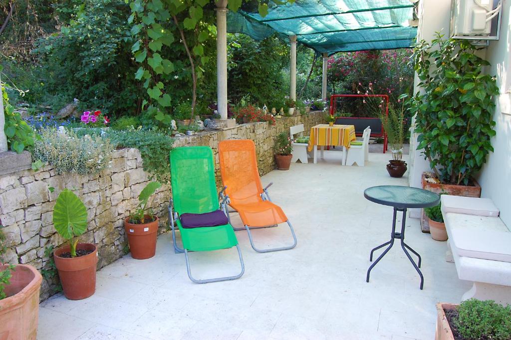 Zahrada ubytování Apartment and rooms Jurišić