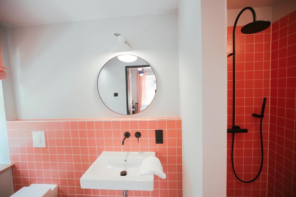 Koupelna v ubytování Hotel am Kloster - Domäne Möllenbeck