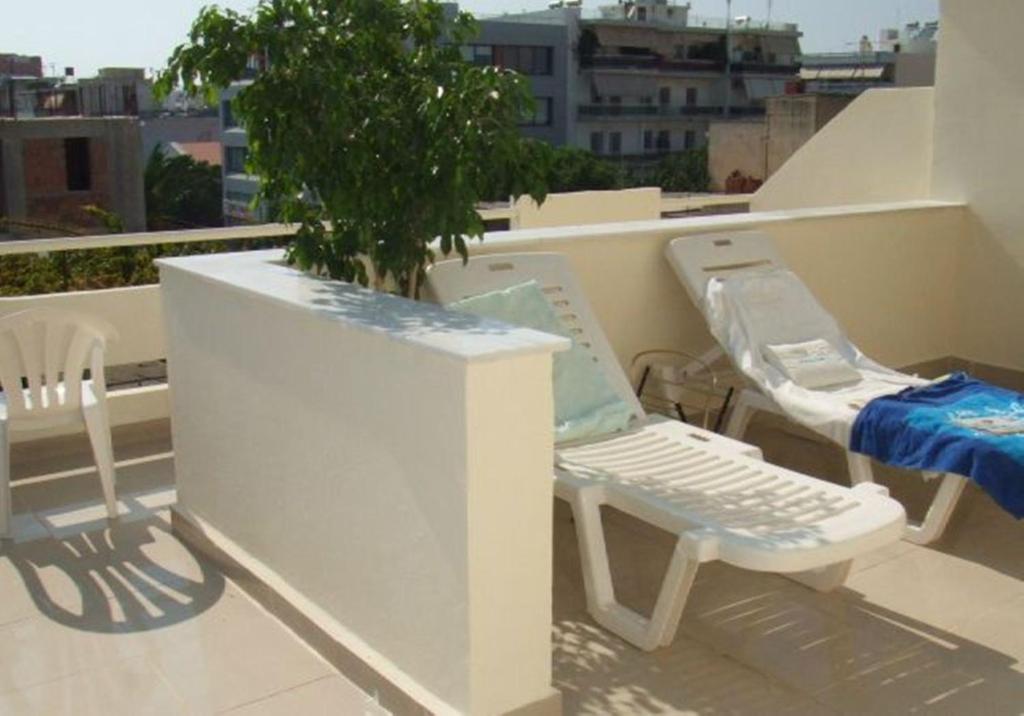 Balkón nebo terasa v ubytování Lefka Ori City Rooms