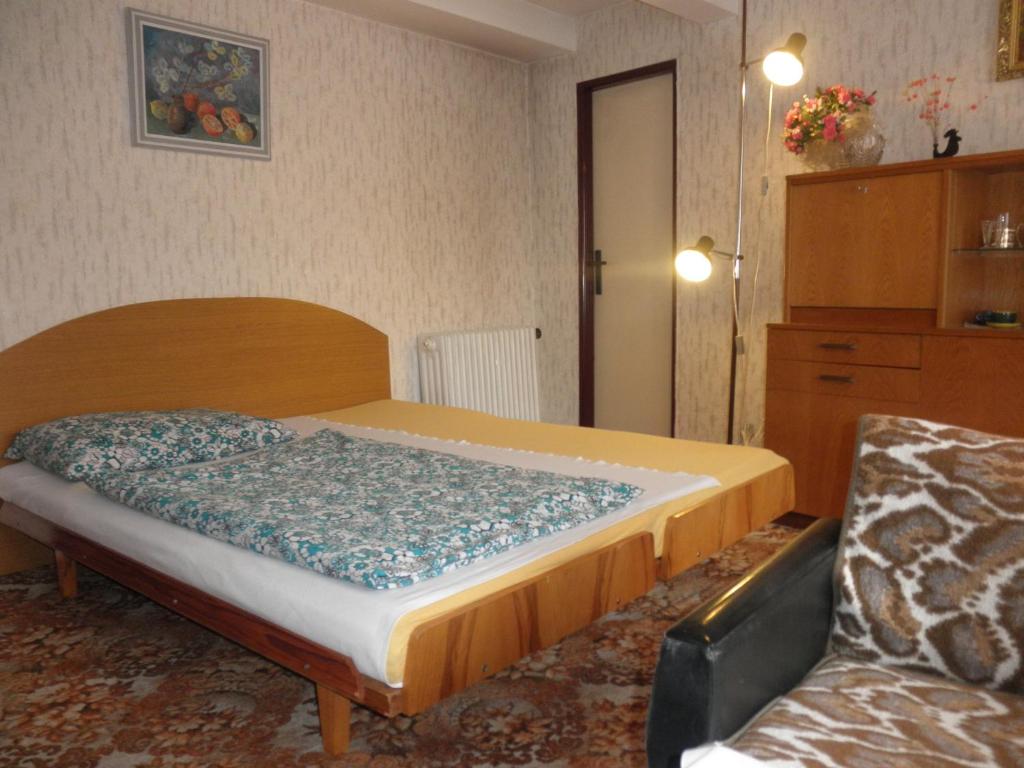 Postel nebo postele na pokoji v ubytování Pension U Kaktusu