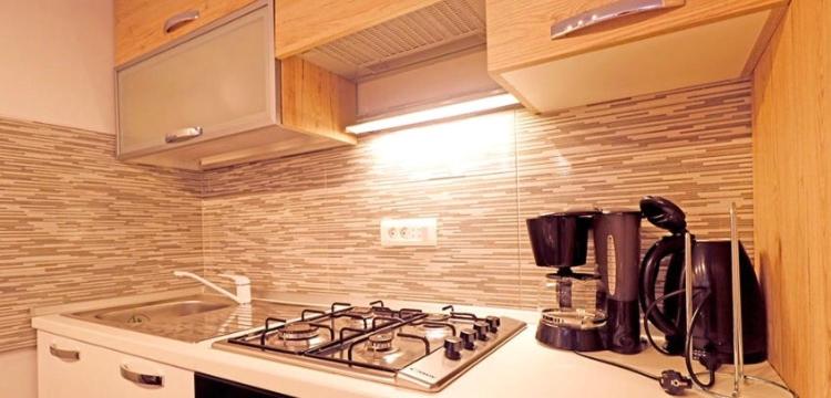 Kuchyň nebo kuchyňský kout v ubytování Studio apartman Dado