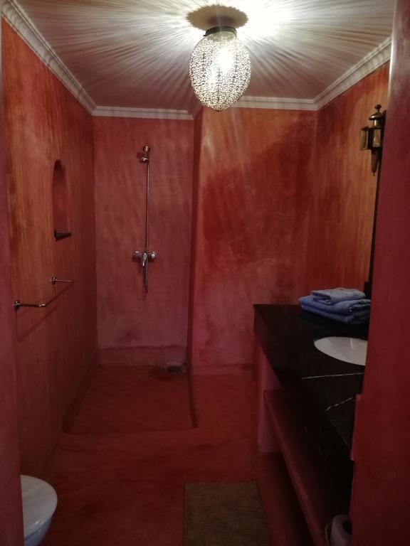 Koupelna v ubytování Riad Ben Youssef