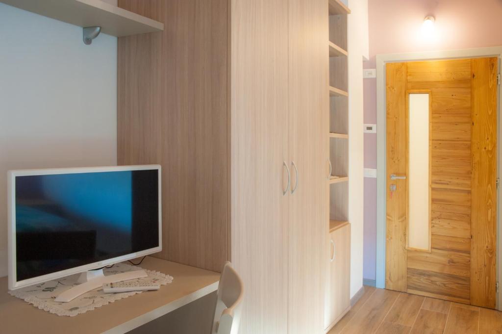 TV a/nebo společenská místnost v ubytování b&b Casa Tavernaro