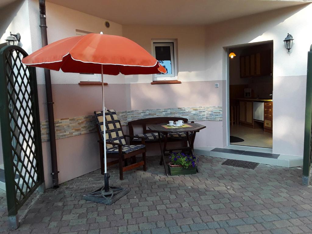 Patio nebo venkovní prostory v ubytování Dom Gościnny BOROWIAK