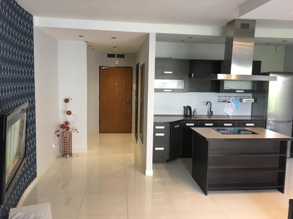 Kuchyň nebo kuchyňský kout v ubytování JAB Apartments Bandurskiego Business & Family