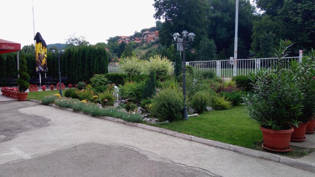 Vrt ispred objekta Garni hotel Alma