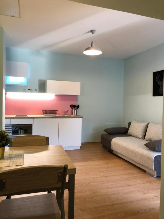 Kuchyň nebo kuchyňský kout v ubytování White Crow House