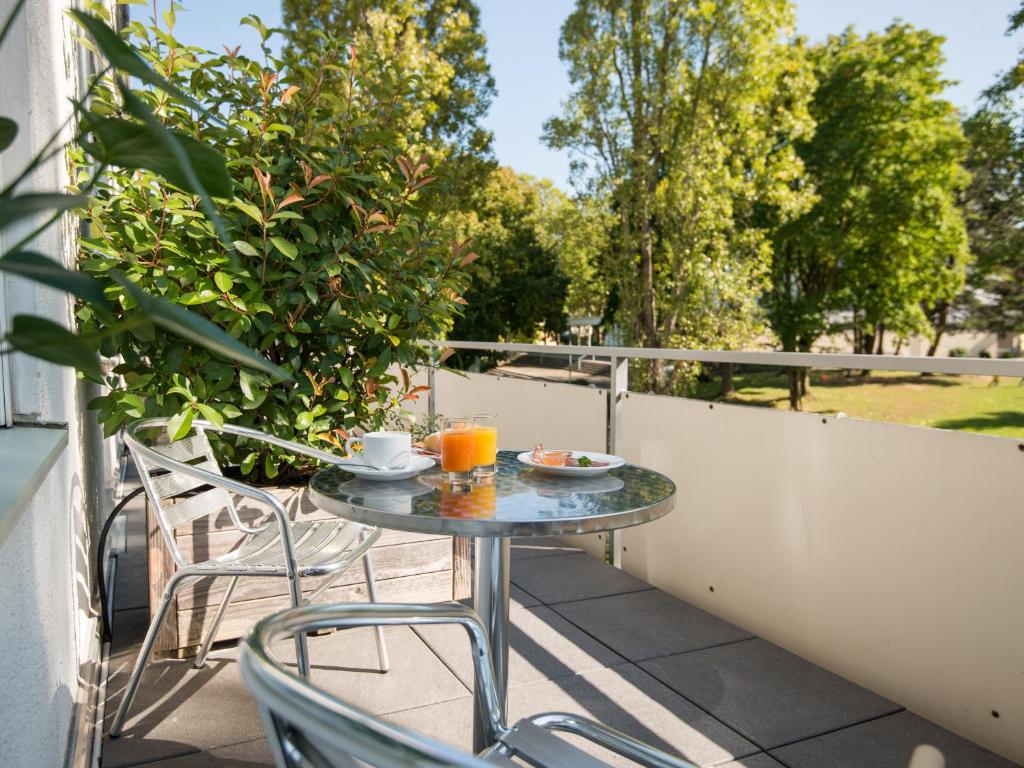 Balkón nebo terasa v ubytování viavelo hotel