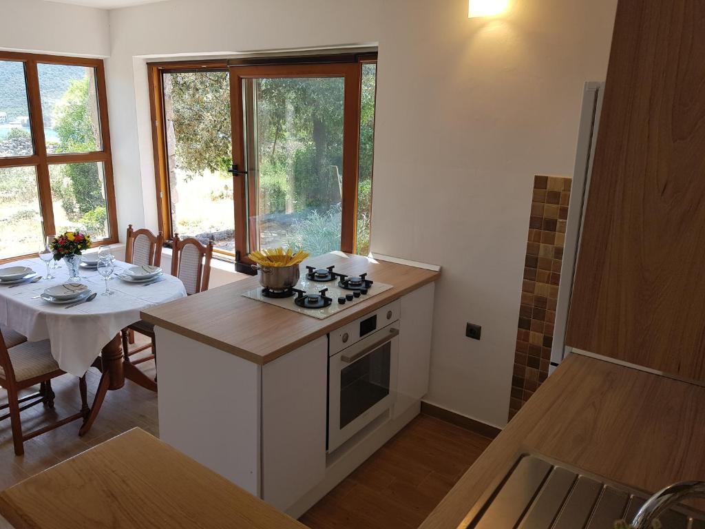 Kuchyň nebo kuchyňský kout v ubytování Holiday Home Strpuncina