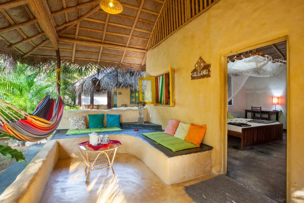 Posezení v ubytování De Silva Wind Resort Kalpitiya - Kitesurfing School Sri Lanka
