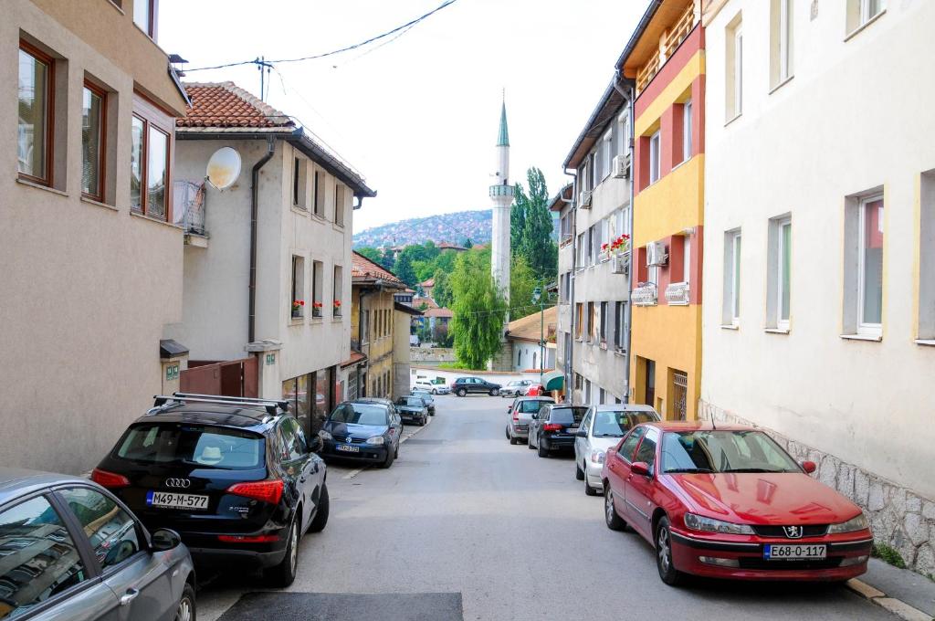 Nespecifikovaný výhled na hory nebo výhled na hory při pohledu z apartmánu
