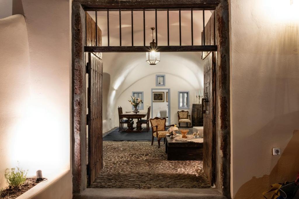 Posezení v ubytování Abelis Canava Luxury Suites