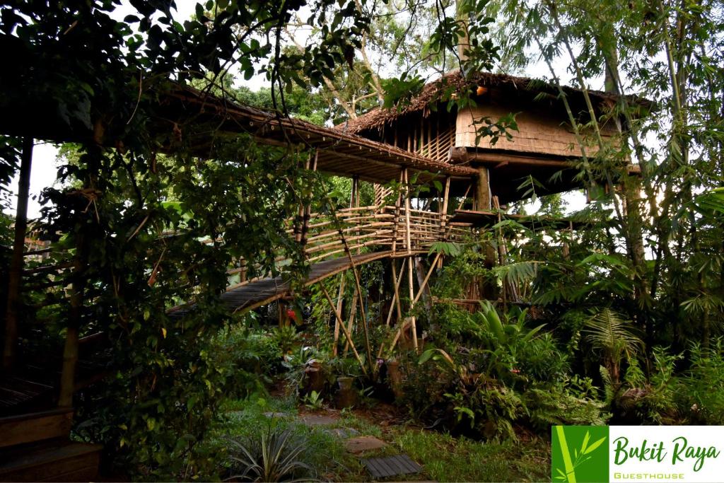 Zahrada ubytování Bukit Raya Guesthouse