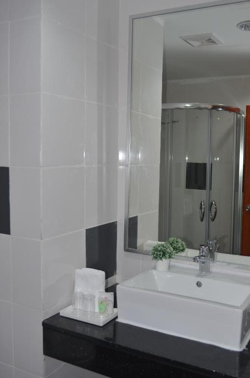 Koupelna v ubytování TD Mutiara Hotel Semporna