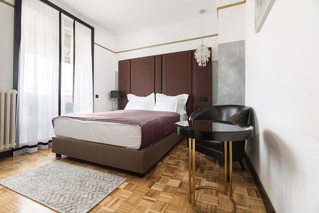 Krevet ili kreveti u jedinici u okviru objekta Hotel Majestic