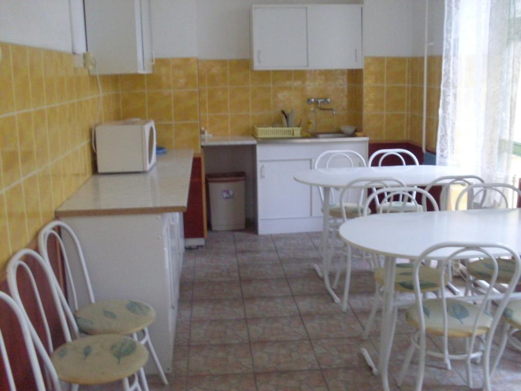 Kuchyň nebo kuchyňský kout v ubytování Botax Motel