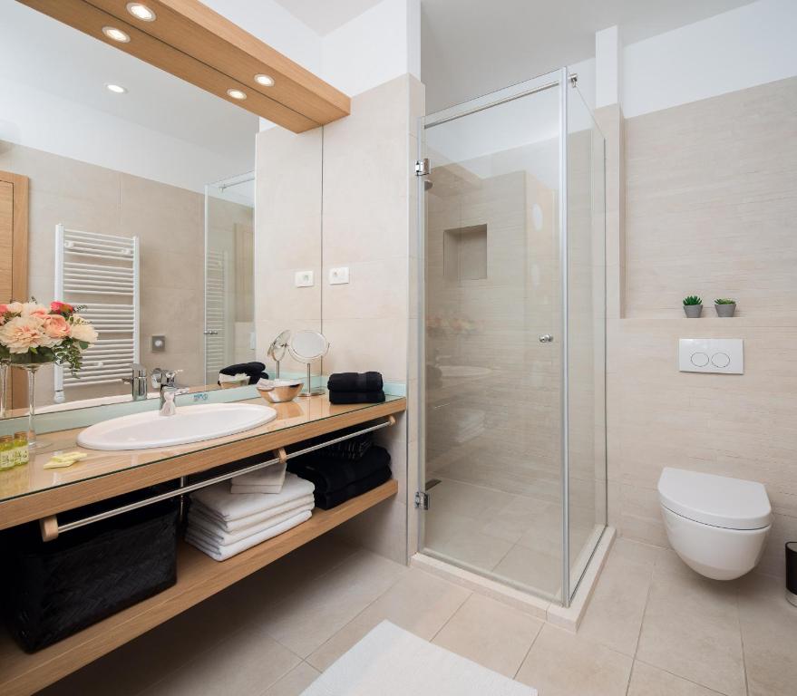 Koupelna v ubytování VIP Rooms