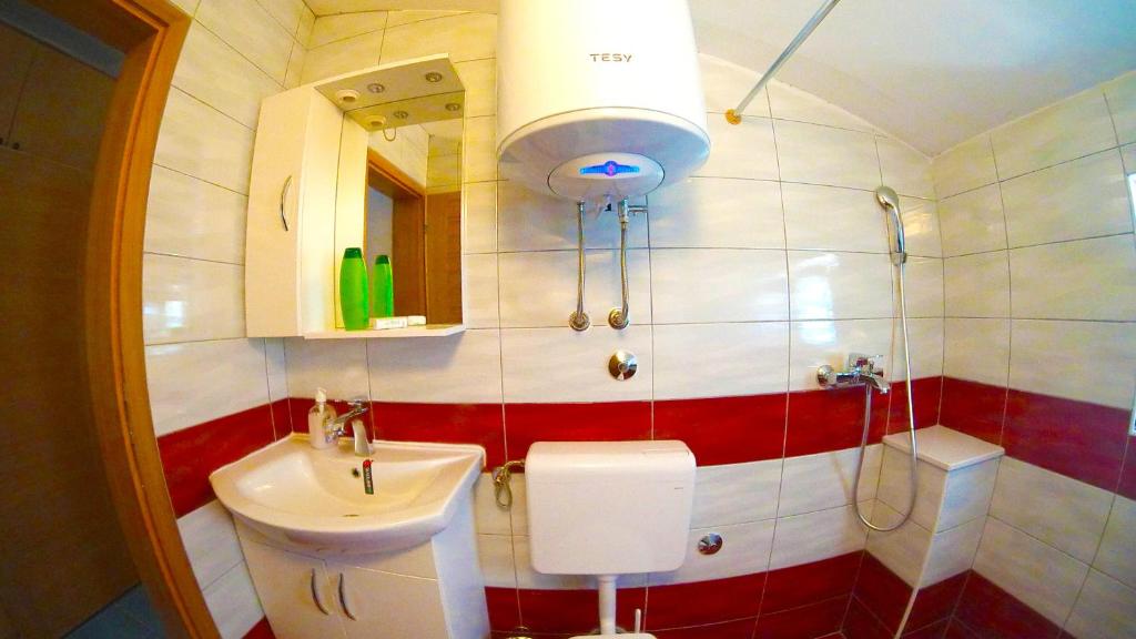 Koupelna v ubytování Motel Han