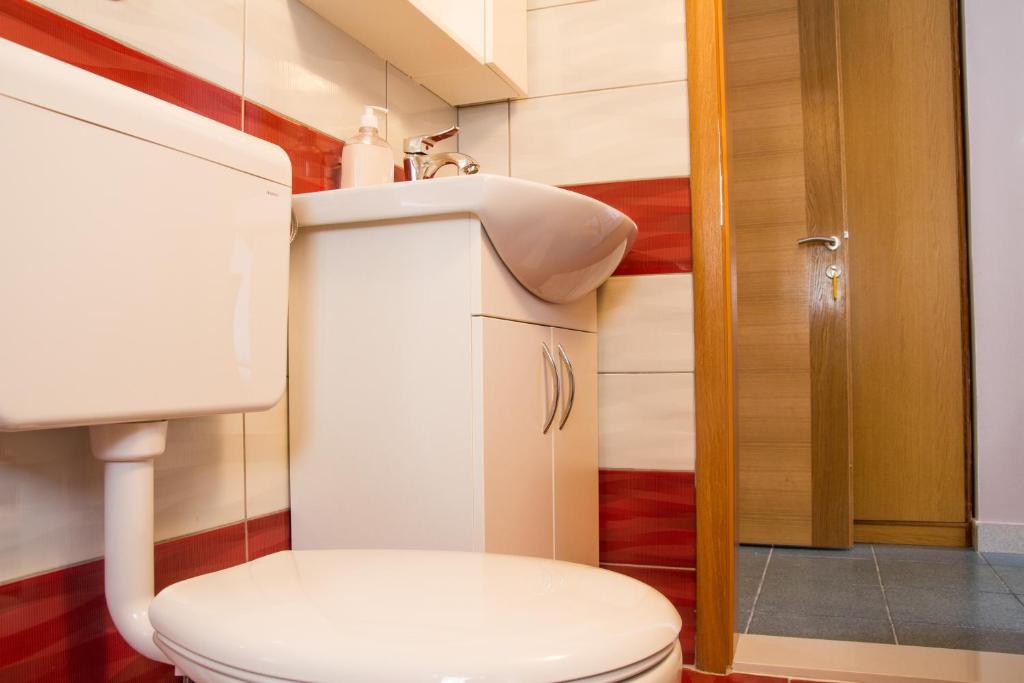 Koupelna v ubytování Motel Han