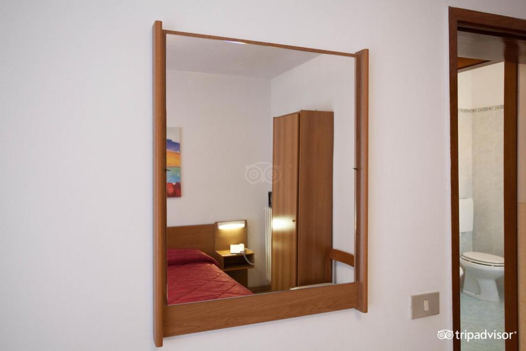 Koupelna v ubytování Hotel Caprera
