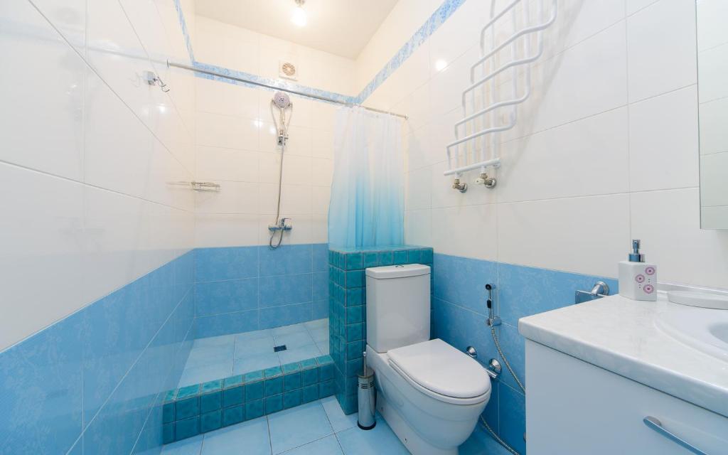 Koupelna v ubytování Hotel Fusion