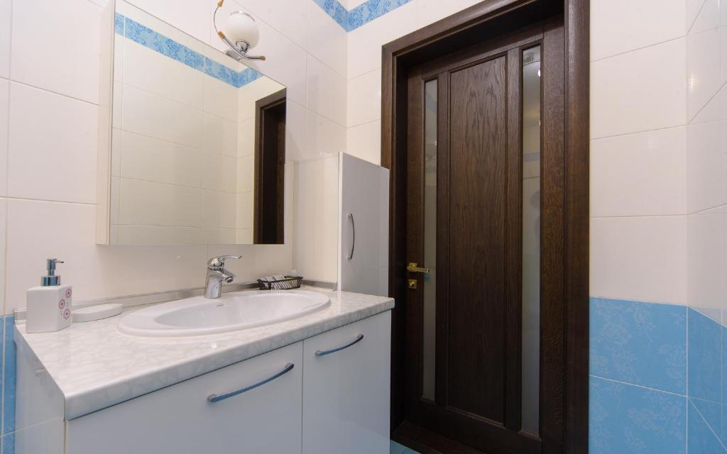 Koupelna v ubytování Hotel Fusion